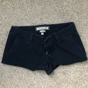 A&F navy blue shorts